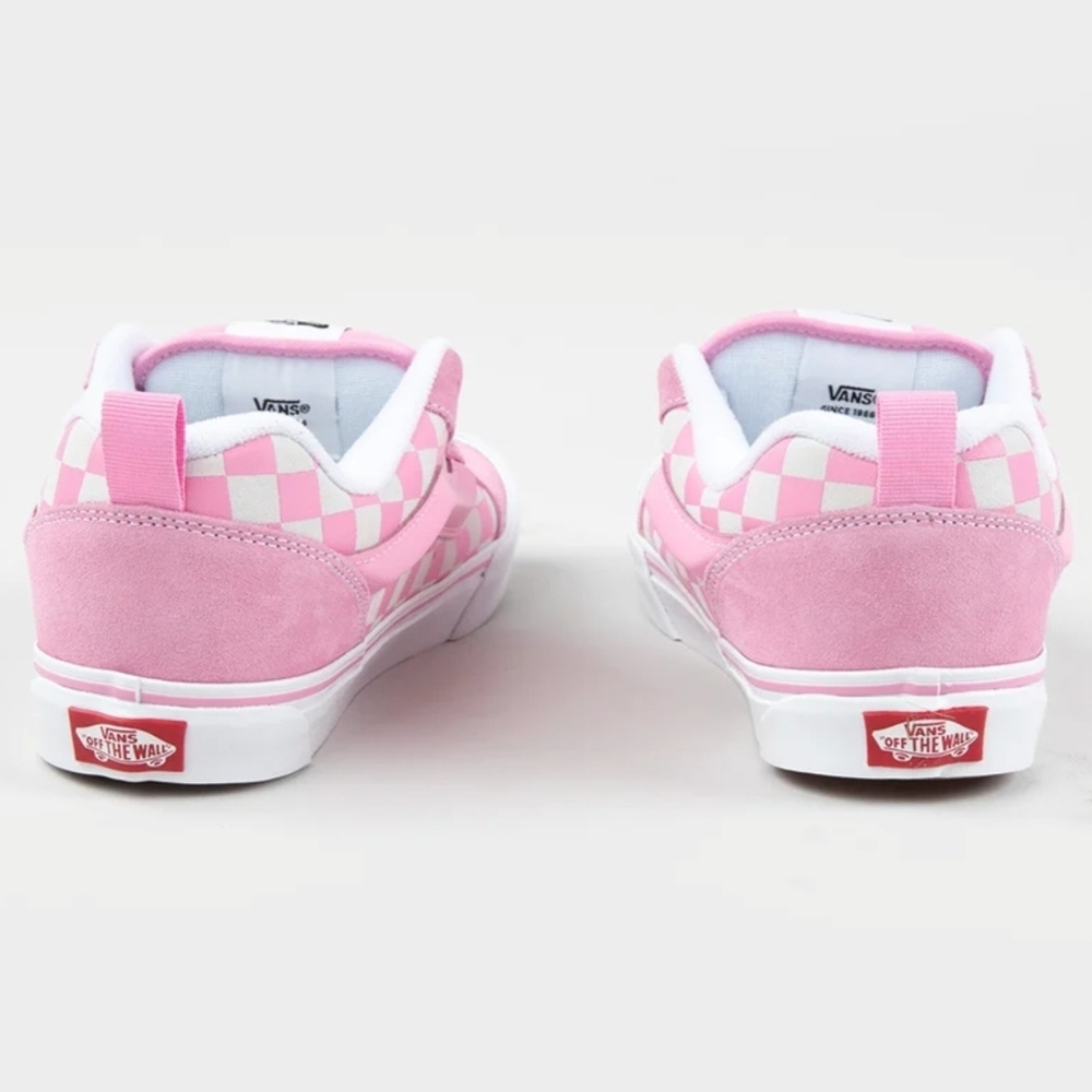Vans Pink Knu Skool Prism Pink Checkered Womens Sneakers Size 6.5 Juniors Travel - Picture 6 of 16